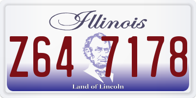 IL license plate Z647178