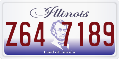 IL license plate Z647189
