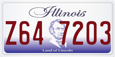 IL license plate Z647203