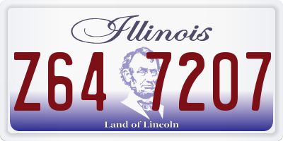 IL license plate Z647207