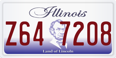 IL license plate Z647208