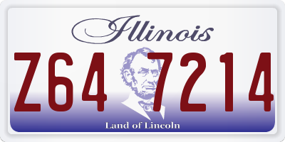 IL license plate Z647214