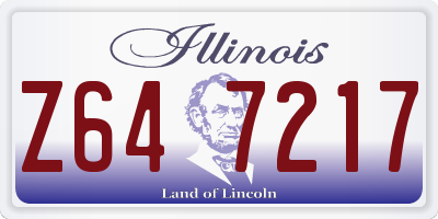 IL license plate Z647217