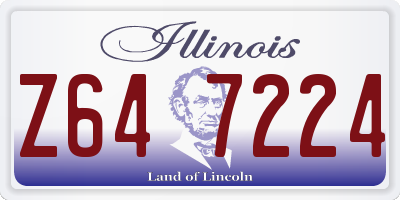 IL license plate Z647224