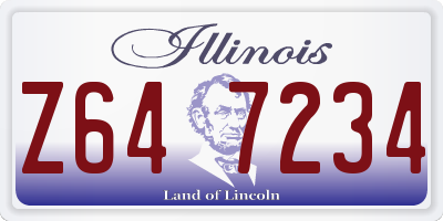 IL license plate Z647234