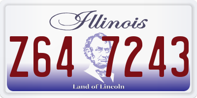 IL license plate Z647243