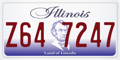 IL license plate Z647247