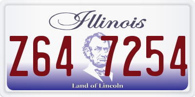 IL license plate Z647254