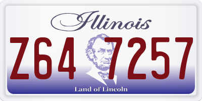 IL license plate Z647257