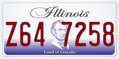 IL license plate Z647258