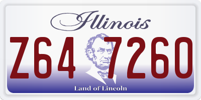 IL license plate Z647260
