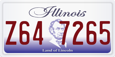 IL license plate Z647265