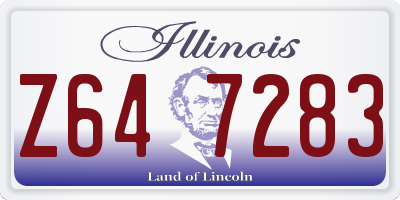 IL license plate Z647283