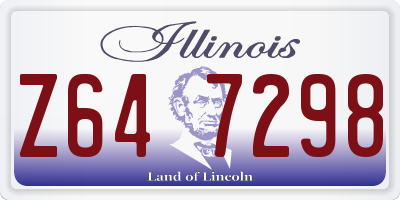 IL license plate Z647298