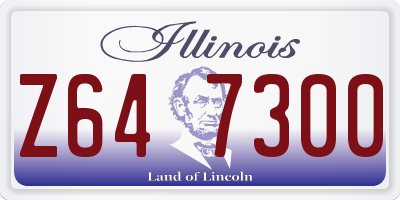 IL license plate Z647300