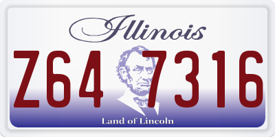 IL license plate Z647316
