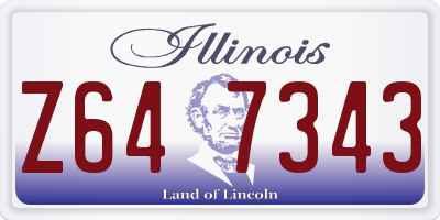 IL license plate Z647343
