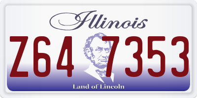 IL license plate Z647353