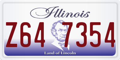IL license plate Z647354