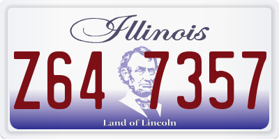 IL license plate Z647357