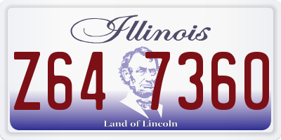 IL license plate Z647360