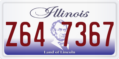 IL license plate Z647367