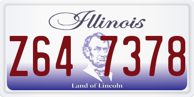 IL license plate Z647378