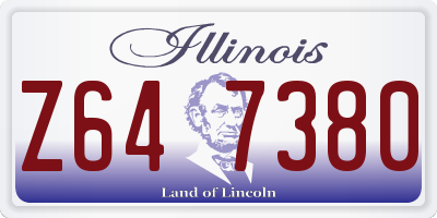 IL license plate Z647380