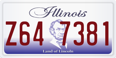 IL license plate Z647381