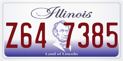 IL license plate Z647385