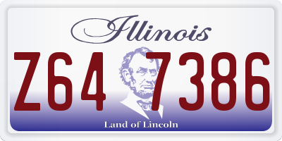 IL license plate Z647386