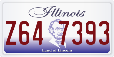 IL license plate Z647393