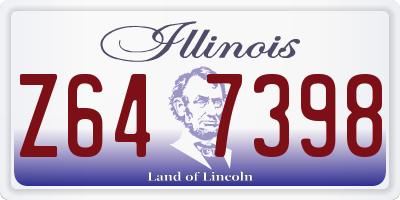 IL license plate Z647398