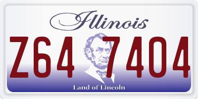 IL license plate Z647404