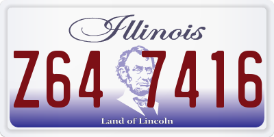 IL license plate Z647416