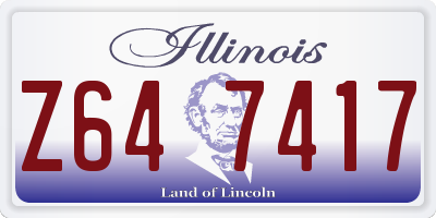 IL license plate Z647417