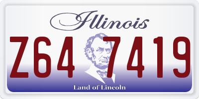 IL license plate Z647419