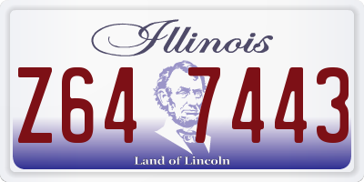 IL license plate Z647443