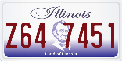 IL license plate Z647451
