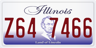 IL license plate Z647466