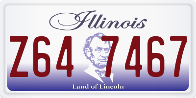 IL license plate Z647467