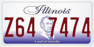 IL license plate Z647474