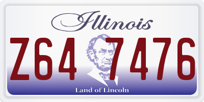 IL license plate Z647476