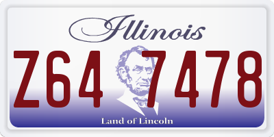 IL license plate Z647478