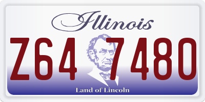 IL license plate Z647480