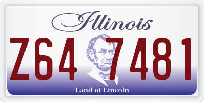 IL license plate Z647481