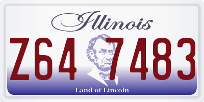IL license plate Z647483