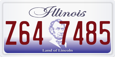 IL license plate Z647485