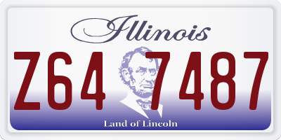 IL license plate Z647487