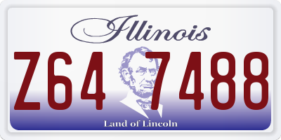 IL license plate Z647488